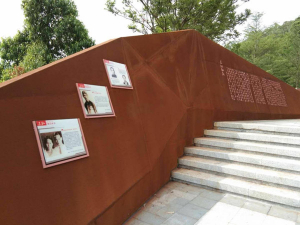 惠山耐候钢挡土墙